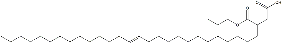 3-(13-Heptacosenyl)succinic acid 1-hydrogen 4-propyl ester 구조식 이미지