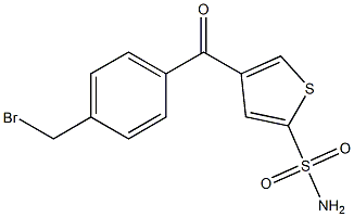 4-(4-(Bromomethyl)benzoyl)thiophene-2-sulfonamide Structure