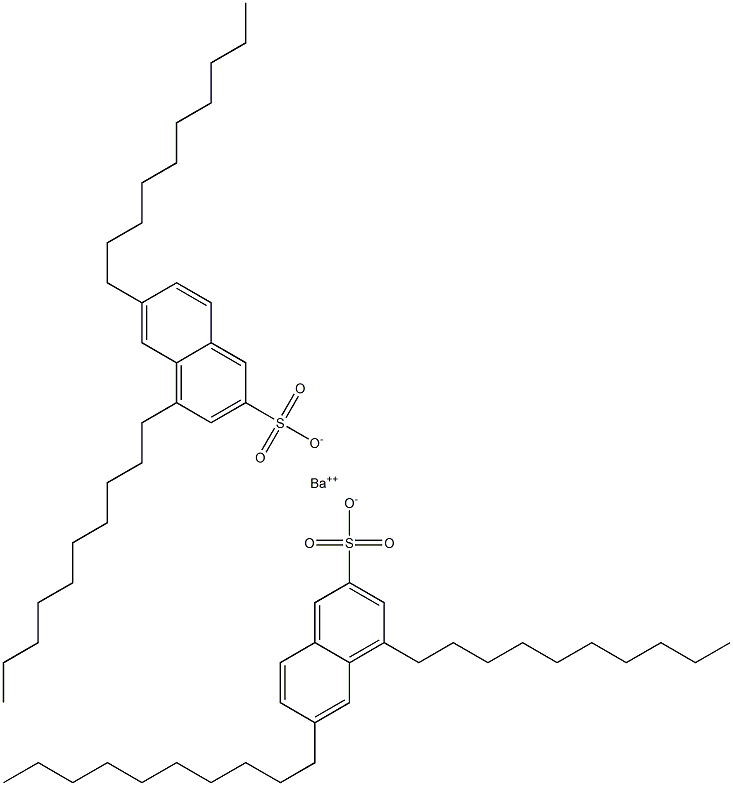 Bis(4,6-didecyl-2-naphthalenesulfonic acid)barium salt 구조식 이미지