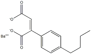 2-(4-Butylphenyl)maleic acid barium salt Structure