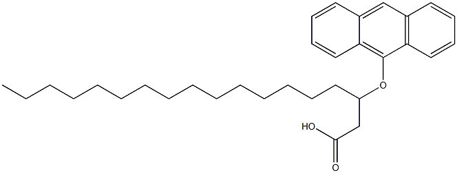 3-(Anthracen-9-yloxy)stearic acid Structure