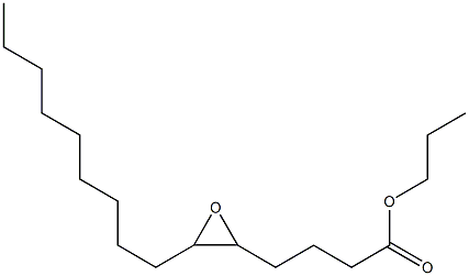 5,6-Epoxypentadecanoic acid propyl ester 구조식 이미지
