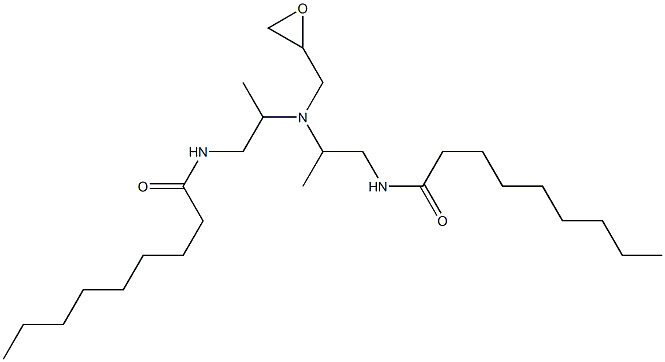 N,N'-[(Oxiran-2-ylmethylimino)bis(2-methyl-2,1-ethanediyl)]bis(nonanamide) 구조식 이미지