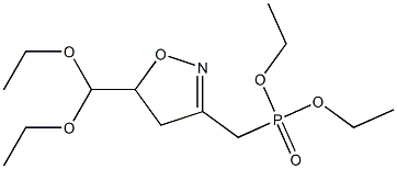 [5-(Diethoxymethyl)-2-isoxazolin-3-yl]methylphosphonic acid diethyl ester Structure