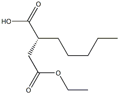 (2R)-Heptane-1,2-dicarboxylic acid 2-ethyl ester Structure