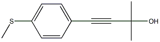 2-Methyl-4-[4-(methylthio)phenyl]-3-butyne-2-ol 구조식 이미지