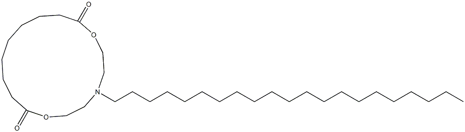 5-Henicosyl-5-aza-2,8-dioxacyclohexadecane-1,9-dione 구조식 이미지