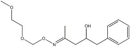 4-[(2-Methoxyethoxy)methoxyimino]-1-phenylpentan-2-ol 구조식 이미지