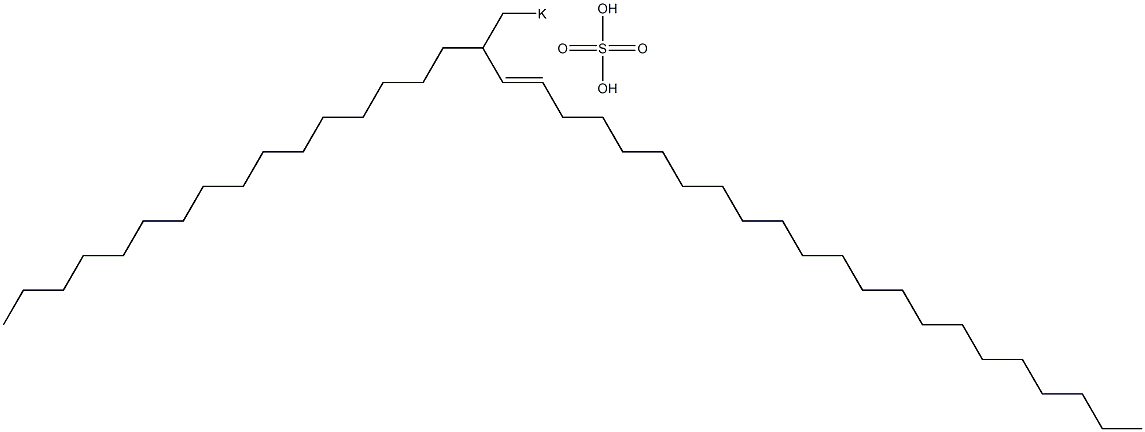 Sulfuric acid 2-hexadecyl-3-tetracosenyl=potassium ester salt Structure