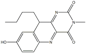 3-Methyl-10-butyl-8-hydroxypyrimido[5,4-b]quinoline-2,4(3H,10H)-dione Structure