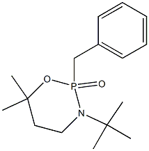 2-Benzyl-3-tert-butyl-6,6-dimethyl-3,4,5,6-tetrahydro-2H-1,3,2-oxazaphosphorin-2-one 구조식 이미지