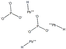 Phosphorous acid hydrogen lead(II) salt Structure