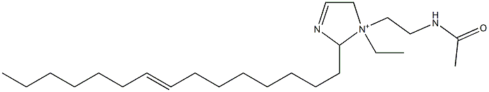 1-[2-(Acetylamino)ethyl]-1-ethyl-2-(8-pentadecenyl)-3-imidazoline-1-ium 구조식 이미지