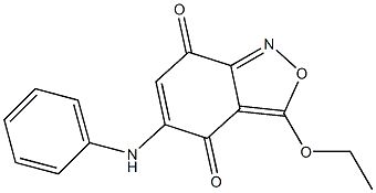 3-Ethoxy-5-(phenylamino)-2,1-benzisoxazole-4,7-dione Structure