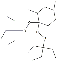 2,4,4-Trimethyl-1,1-bis(1,1-diethylpropylperoxy)cyclohexane Structure