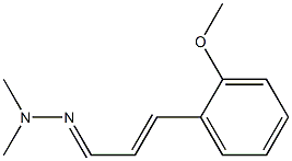 2-Methoxycinnamaldehyde dimethyl hydrazone Structure