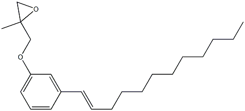 3-(1-Dodecenyl)phenyl 2-methylglycidyl ether 구조식 이미지