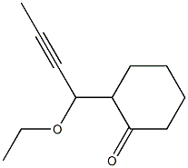 2-(1-Ethoxy-2-butynyl)cyclohexanone Structure