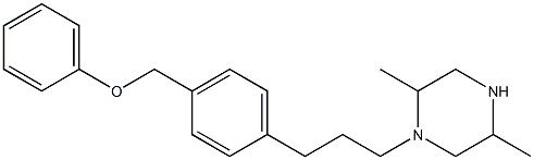 1-[3-[4-(Phenoxymethyl)phenyl]propyl]-2,5-dimethylpiperazine Structure