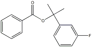 Benzoic acid 2-(m-fluorophenyl)propan-2-yl ester 구조식 이미지