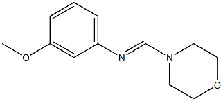 N-(Morpholinomethylene)-3-methoxyaniline Structure