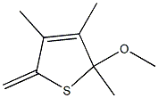 2-Methylene-3,4,5-trimethyl-5-methoxy-2,5-dihydrothiophene Structure