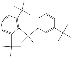 2-(2,6-Di-tert-butylphenyl)-2-(3-tert-butylphenyl)propane 구조식 이미지