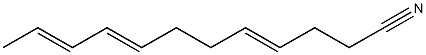 4,8,10-Dodecatrienenitrile Structure