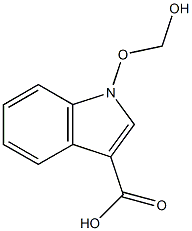 1-(Hydroxymethoxy)-1H-indole-3-carboxylic acid 구조식 이미지