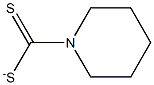 Piperidine-1-dithiocarboxylic acid anion 구조식 이미지