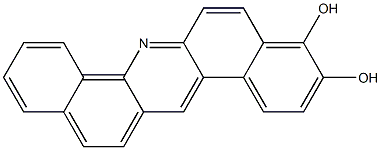 Dibenz[a,h]acridine-3,4-diol 구조식 이미지