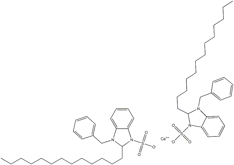 Bis(1-benzyl-2,3-dihydro-2-tridecyl-1H-benzimidazole-3-sulfonic acid)calcium salt Structure