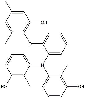 N,N-Bis(3-hydroxy-2-methylphenyl)-2-(6-hydroxy-2,4-dimethylphenoxy)benzenamine Structure