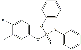Phosphoric acid (4-hydroxy-3-methylphenyl)diphenyl ester 구조식 이미지