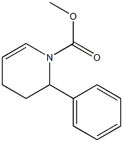 2-Phenyl-1,2,3,4-tetrahydropyridine-1-carboxylic acid methyl ester 구조식 이미지