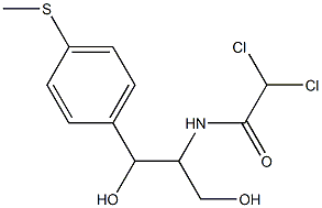 2-(Dichloroacetylamino)-1-[p-(methylthio)phenyl]-1,3-propanediol 구조식 이미지