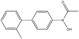 N-(2'-Methyl-4-biphenylyl)acetohydroxamic acid 구조식 이미지