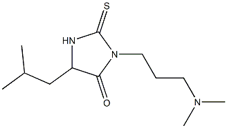 3-(3-Dimethylaminopropyl)-5-isobutyl-2-thioxoimidazolidin-4-one Structure