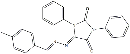 5-[2-(4-Methylbenzylidene)hydrazono]-1,3-diphenyl-3,5-dihydro-1H-imidazole-2,4-dione Structure