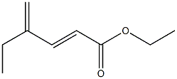4-Methylene-2-hexenoic acid ethyl ester 구조식 이미지