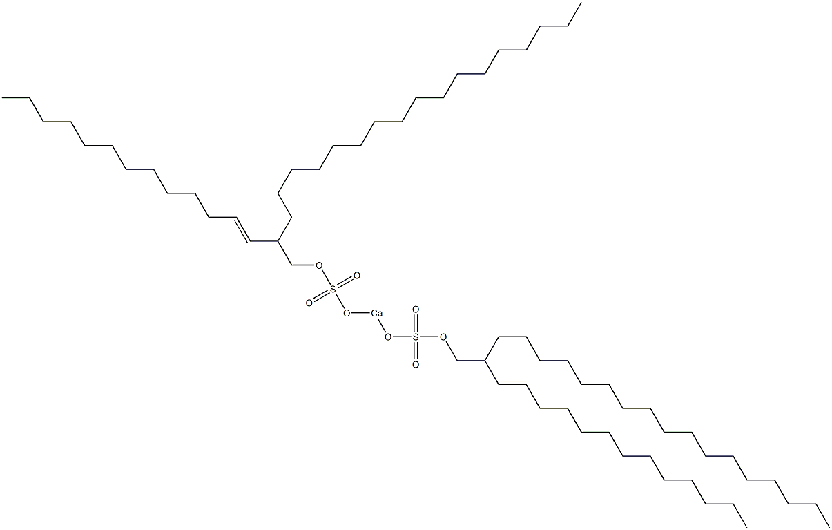 Bis[2-(1-tridecenyl)nonadecyloxysulfonyloxy]calcium 구조식 이미지