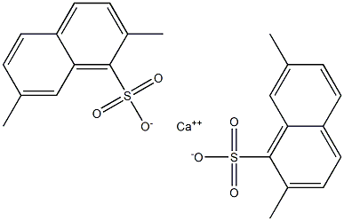 Bis(2,7-dimethyl-1-naphthalenesulfonic acid)calcium salt 구조식 이미지