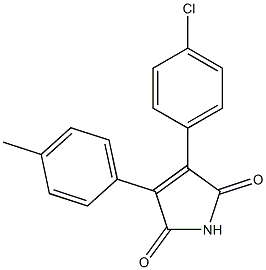 2-(4-Methylphenyl)-3-(4-chlorophenyl)maleimide 구조식 이미지