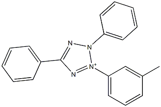 3-(3-Methylphenyl)-2,5-diphenyl-2H-tetrazole-3-ium 구조식 이미지