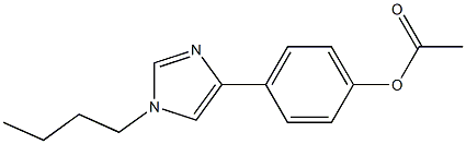 Acetic acid 4-(1-butyl-1H-imidazol-4-yl)phenyl ester 구조식 이미지