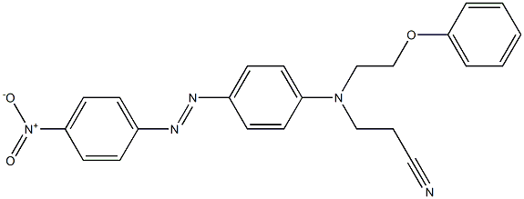 3-[p-(p-Nitrophenylazo)-N-(2-phenoxyethyl)anilino]propionitrile 구조식 이미지