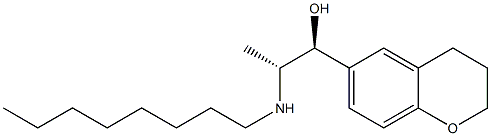 (1S,2R)-1-[(3,4-Dihydro-2H-1-benzopyran)-6-yl]-2-octylamino-1-propanol Structure