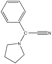 Phenyl(1-pyrrolidinyl)cyanomethanide 구조식 이미지