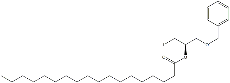 [R,(-)]-1-(Benzyloxy)-3-iodo-2-propanol stearate 구조식 이미지