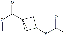 3-(Acetylthio)bicyclo[1.1.1]pentane-1-carboxylic acid methyl ester 구조식 이미지